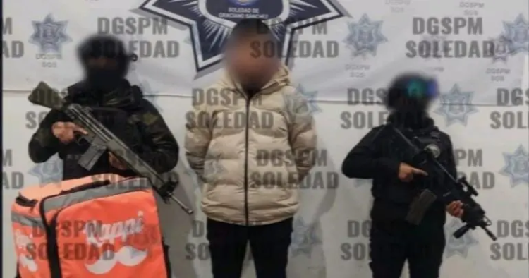 Repartía droga como comida; lo detuvieron en SLP con 40 dosis de marihuana