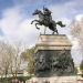Restaura escultura ecuestre de la heroína Anita Garibaldi en Roma