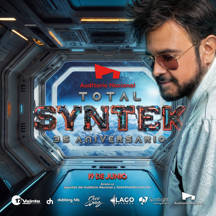 ALEKS SYNTEK Se alista para su regreso a los escenarios de la capital mexicana con su nuevo show llamado Total donde festejará 35 años de carrera 19 de junio – Auditorio Nacional