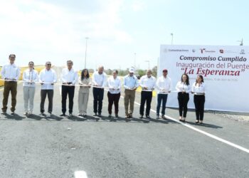 Inaugura Américo nuevo puente “La Esperanza”, en Altamira