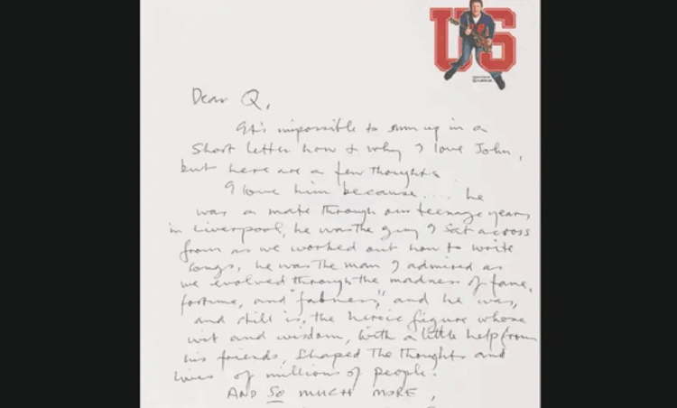 Esta carta secreta de McCartney a Lennon podría romper récords en subasta