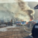 Se incendia planta de diésel en el sur de Culiacán y consume estructuras