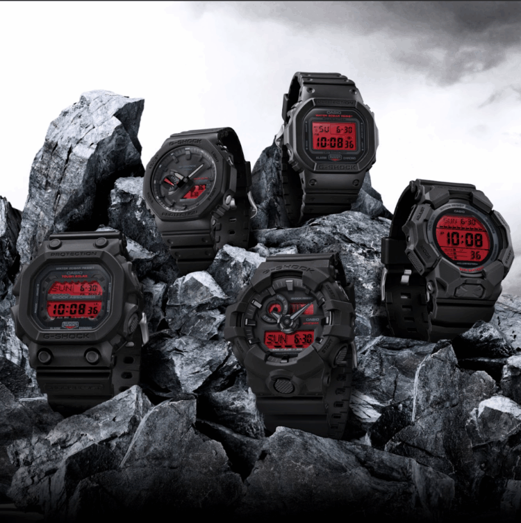 G-SHOCK celebra el tiempo: Black & Bold Red, Hidden Glow y el Día de la Madre
