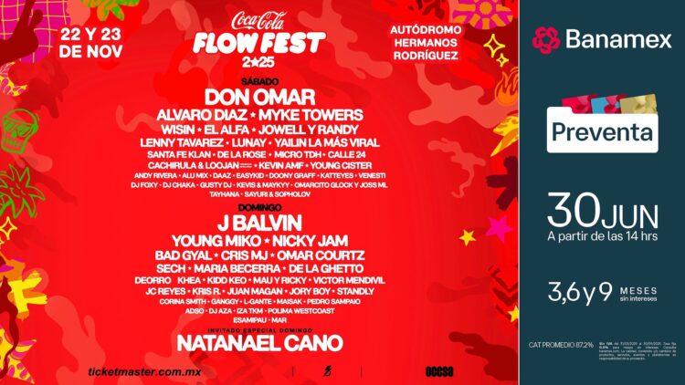 Coca-Cola Flow Fest revela su lineup para la edición 2025