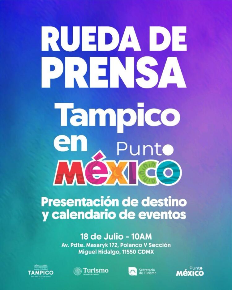 Tamaulipas se presenta en Punto México: anuncian actividades turísticas desde Polanco