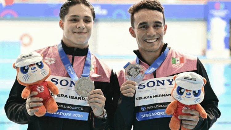 México suma dos medallas de plata en el Mundial de Clavados 2025: Osmar Olvera sigue haciendo historia