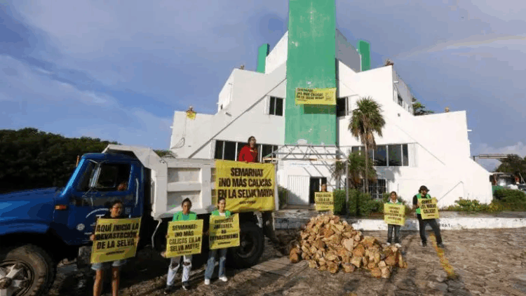 Exige Greenpeace pruebas sobre prohibición para extraer mineral pétreo en Tulum