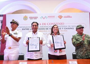 Sur del país se fortalece en seguridad con acuerdo entre Veracruz y Chiapas