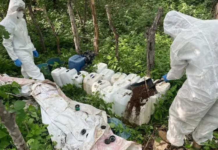 Ejército destruye un laboratorio clandestino en Michoacán