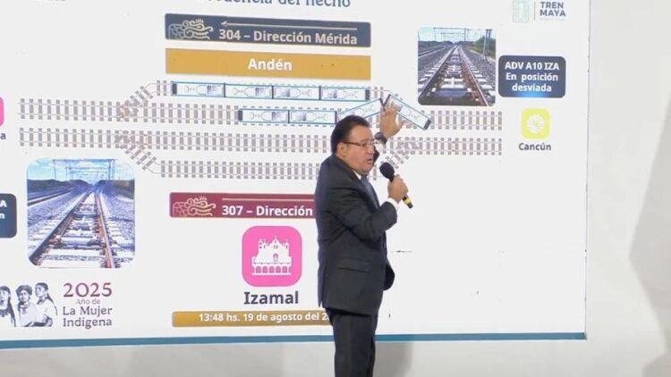 “Es una anomalía que se debe analizar”: director del Tren Maya niega descarrilamiento en la estación Izamal