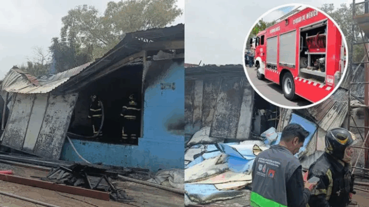 Controlan incendio en bodega de colchones de la colonia Preconcreto, Álvaro Obregón