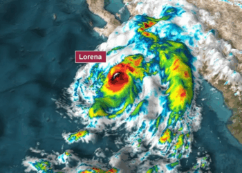 Huracán ‘Lorena’ pierde fuerza y se degrada a tormenta tropical