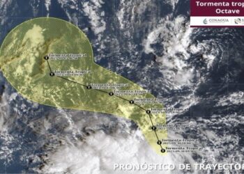 Se forma la tormenta tropical “Octave” a mil 500 kilómetros de Cabo San Lucas