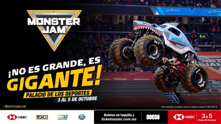 Regresa la adrenalina al máximo a la CDMX con Monster Jam TM