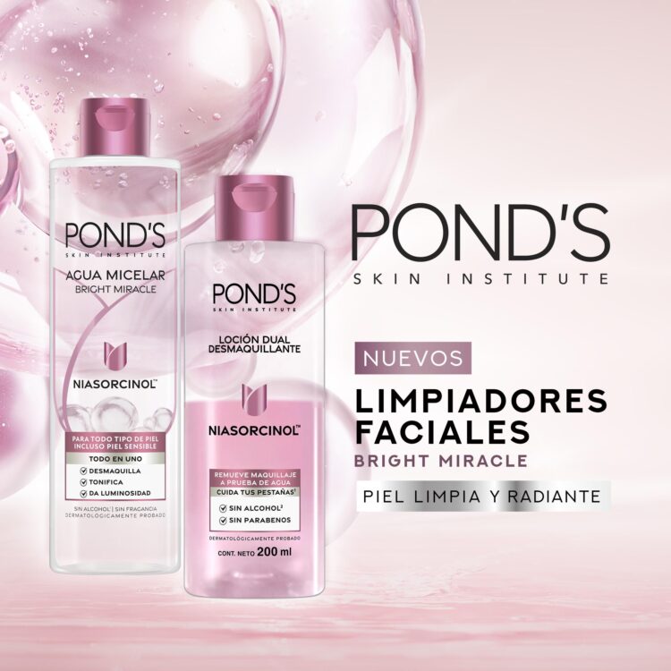 POND’S transforma el ritual de desmaquillarse con sus nuevos desmaquillantes Bright Miracle