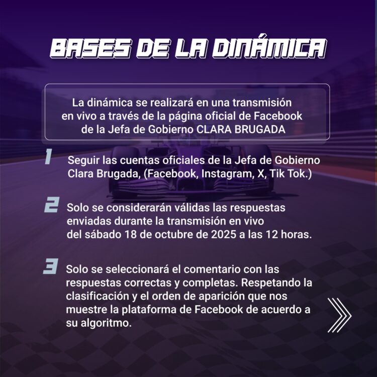 ¿Cómo ganar pases dobles para la F1 en CDMX? Brugada publica las bases