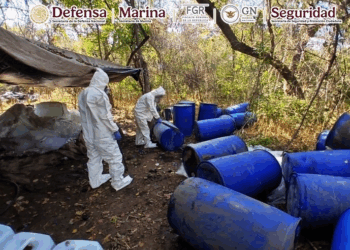 Defensa asegura metanfetamina y fentanilo en Culiacán, Sinaloa