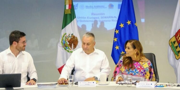 Autoridades mexicanas, europeas y empresarios fortalecen en Quintana Roo la cooperación internacional para transformar el sargazo en desarrollo sostenible