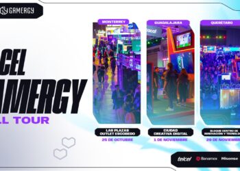 La emoción por el gaming y el entretenimiento llegará a Monterrey, Guadalajara y Querétaro de la mano del Telcel GAMERGY Mall Tour