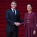 Recibe Presidenta Claudia Sheinbaum a su homólogo de Francia, Emmanuel Macron en Palacio Nacional