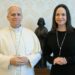 Papa León XIV recibe a María Corina Machado en El Vaticano